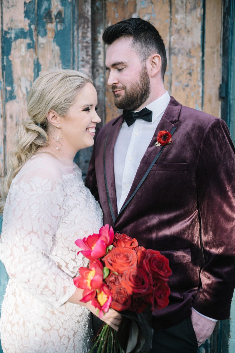 Preparations for pre-trimming hairstyles for newlyweds in Melbourne wedding photography