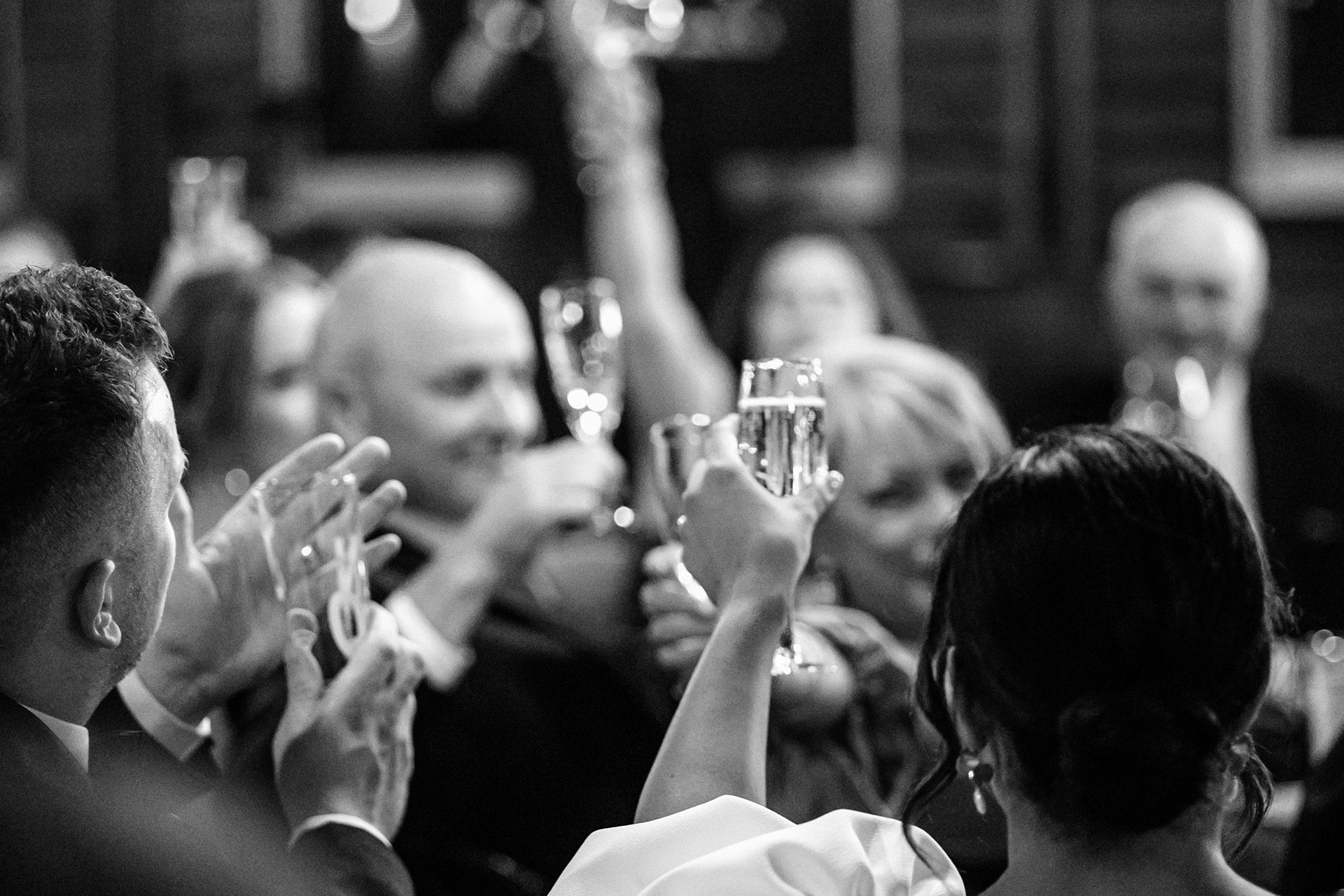 A wedding photographed through a full day, from preparation to reception